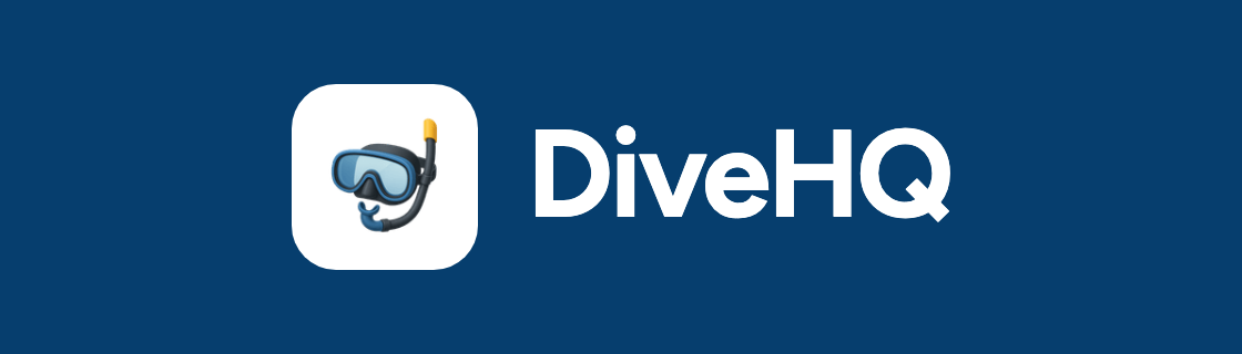 DiveHQ logo on marine