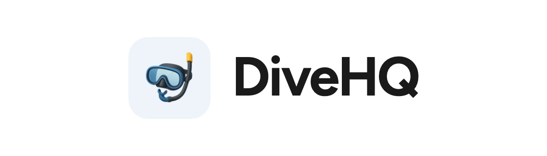 DiveHQ logo on white